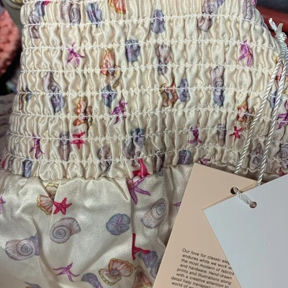 Anthropologie Morgan lane seashell pajama jogger pants size medium nwt - Picture 6 of 10